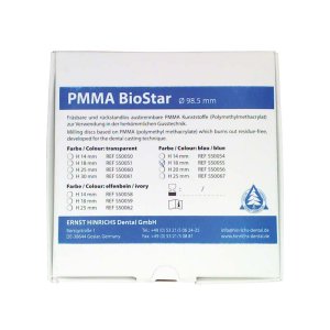 PMMA BioStar Stück H 18 mm, blau