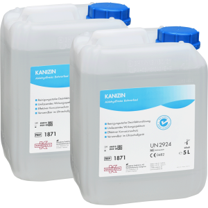 Kanizin Bohrerbad 5 Liter Kanister, Gebrauchsfertig und aldehydfrei, VAH-zertifiziert