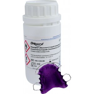 Orthocryl Flüssigkeit, violett, 250 ml