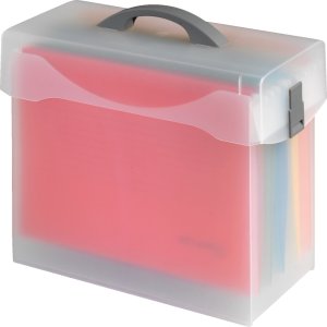 Pendler Hängemappenbox, mit Deckel, inkl. 5 DIN A4 Hängemappen, 1 Stück