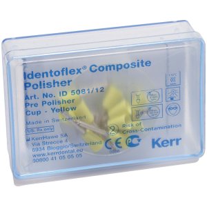 Identoflex Composite Polierer, ID5081, Kelch, gelb, Packung à 12 Stück