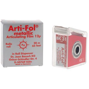 Arti-Fol metallic 12 µ, Prüffolie, einseitig, BK31, 22 mm, rot, Packung á 20 Meter