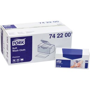 Tork Premium, Waschtuch, weich, 1-lagig, 30 × 32 cm, weiß, Packung à 1080 Stück