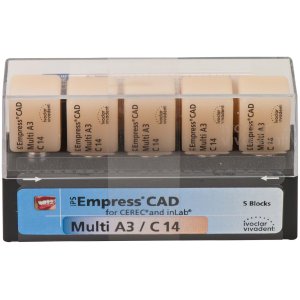 IPS Empress CAD für Cerec / inLab Multi, A3, C14, Packung à 5 Stück