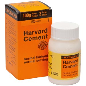 Harvard Cement, normalhärtend, Nr. 3, weißlich gelb, Packung à 100 g