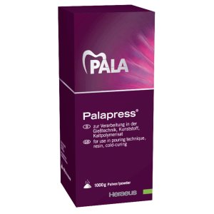 Palapress Pulver, Prothesenkunststoff, rosa, Packung à 1000 g