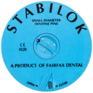 Stabilok Pin Set, Edelstahl, fein, blau, Packung à 100 Stück