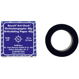 Arti-Check Occlusionspapier 40 µ, 22 mm, mikrodünn, blau, Rolle à 10 m