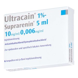 Ultracain 1% Suprarenin 5 ml Ampullen, 6 x 5 ml