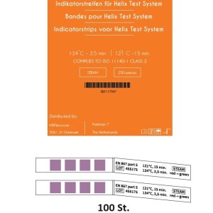 Orange Line Helix Test Indikatorstreifen, 100 Stück