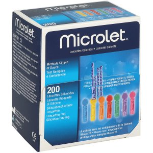 Microlet Lanzetten farbig 200 St.
