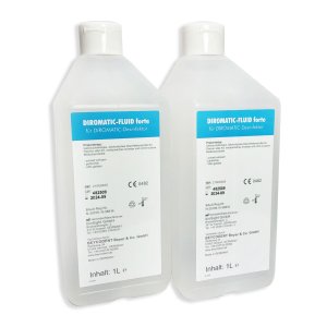 Diromatic Fluid forte, Abdruckdesinfektionsgerät, 2 Flaschen à 1 Liter
