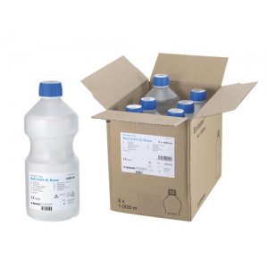 Spüllösung NaCl 0,9%, Ecotainer, 6 x 1000 ml