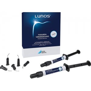 Lunos Fissurenversiegelung, ohne Fluorid, clear, Spritzen 2 x 1,5 g