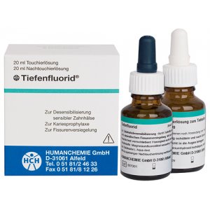Tiefenfluorid Nachtouchierlösung für Tiefenfluorid und Dentin-Versiegelungsliquid in Flasche mit Tropfeinsatz, 20 ml