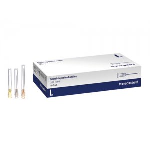 Einmal-Injektionskanülen Luer, G27, 0,4 × 23mm, grau, Packung à 100 Stück