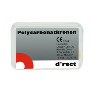 Polycarbonatkronen, zweiter Prämolar Nr. 53, 5 Stück