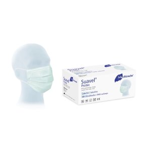Suavel Protec Mundschutz mit Gummizug, blau, 50 Stück