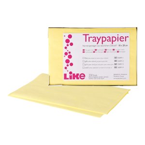 Like Traypapier, gelb, 18 x 28 cm, Packung 250 Blatt