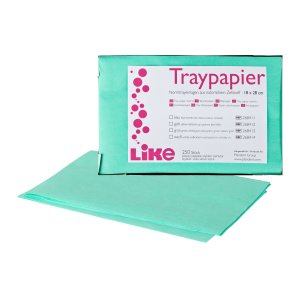 Like Traypapier, grün, 18 x 28 cm, Packung 250 Blatt