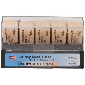 IPS Empress CAD, für Cerec / inLab Multi, A3, C14L, Packung à 5 Stück