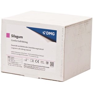 Silagum Comfort, Unterfütterungsmaterial, weichbleibend, 8 Doppelkartuschen à 50 ml
