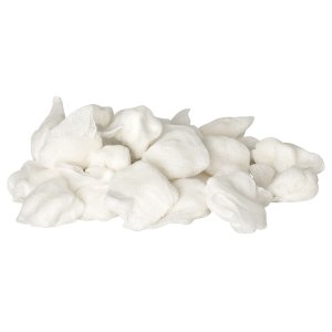 Mulltupfer, steril, Walnuss, 3,0 × 3,5 cm, weiß, Packung à 500 Stück