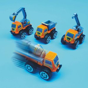 Baustellen-Trucks mit Rückzug, 1 Packung à 48 Stück