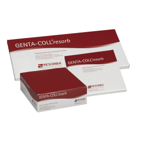 Genta-Coll Resorb, 2,5 × 2,5 cm, Packung à 5 Stück