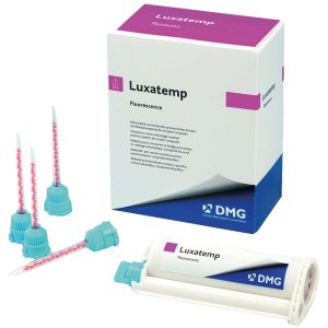 Luxatemp Fluorescence, provisorische Kronen- und Brückenmaterial, A2, Doppelkartusche à 76 g