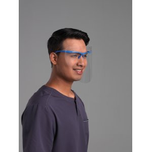 Proto-Cam Smart Gesichtsschutzschild, blauer Rahmen, 1 Stück