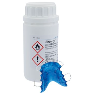 Orthocryl Flüssigkeit, neonblau, 250 ml