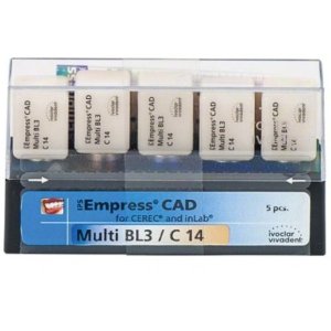 IPS Empress CAD Cerec Multi BL3/C14 Packung 5 Stück